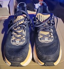 Women's Hoka Bondi 6 Size 8 Mood Indigo Dusty Pink Running Shoes