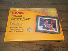 KODAK ULTIMA PHOTO PICTURE PAPER 100 Sheet High Gloss 4 x 6 Box NEW Sealed