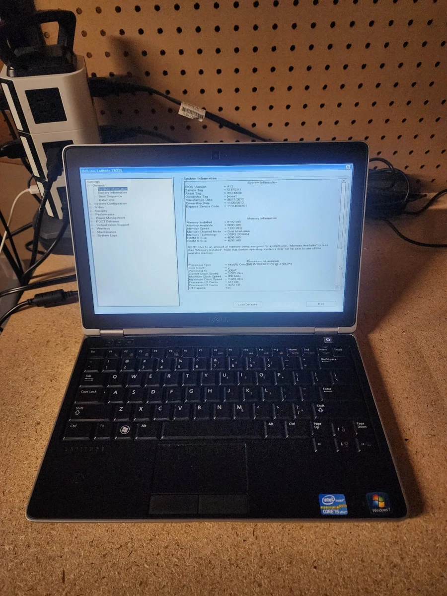 訳あり DELL Latitude E6220 Core i5 2520M 2GB 250GB Win7Pro32