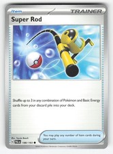 Super Rod 188/193 Common Paldea Evolved Pokemon Lightly Played