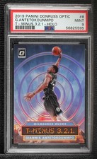 2019 Donruss Optic T-Minus 3 2 1 Holo Prizm Giannis Antetokounmpo PSA 9 MINT 2l4
