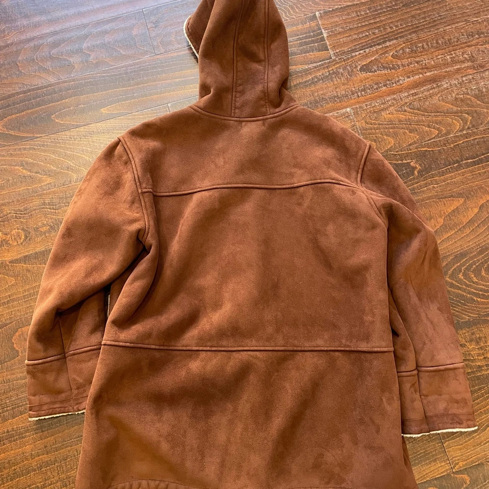 Lauren Ralph Lauren Women's Brown Faux Shearling Duffle Coat Jacket with Hood - Image 4 of 4