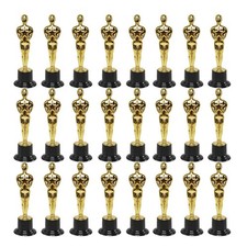 48 Pack Plastic Award Trophies Statuette for Party Favors,School9073