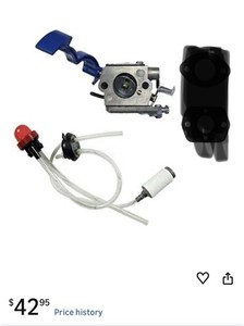 Husqvarna OEM Leaf Blower Carburetor Fuel Line Kit 581798001 545081811 NO GASKET