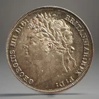 1824 George iv  Silver Shilling ,High Grade Unc  Beautiful Toning