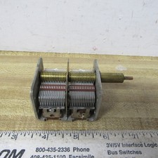 VARIABLE CAPACITOR DUAL480 pF 14 to 480 pF 1/8 in shaft vernier