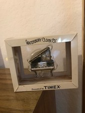 Vintage Waterbury Clock Co Timex Grand Piano Clock New In Box 2004 with papers