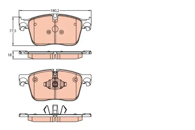 ✅Fits TRW GDB2145 Brake Pad Set, disc brake GDB2145 As part of ZF Af ⭐UK Seller⭐ - Image 2