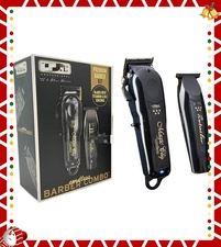 Wahl Cordless Barber Combo Black Magic Clip Clipper & Detailer Trimmer 3025397