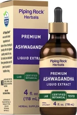 Ashwagandha Root Extract | 4 fl oz | Liquid Tincture Drops | by Piping Rock