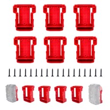 6 PackBattery Holder for Milwaukee M18 18V Battery Mounts Dock Holder Fit for...
