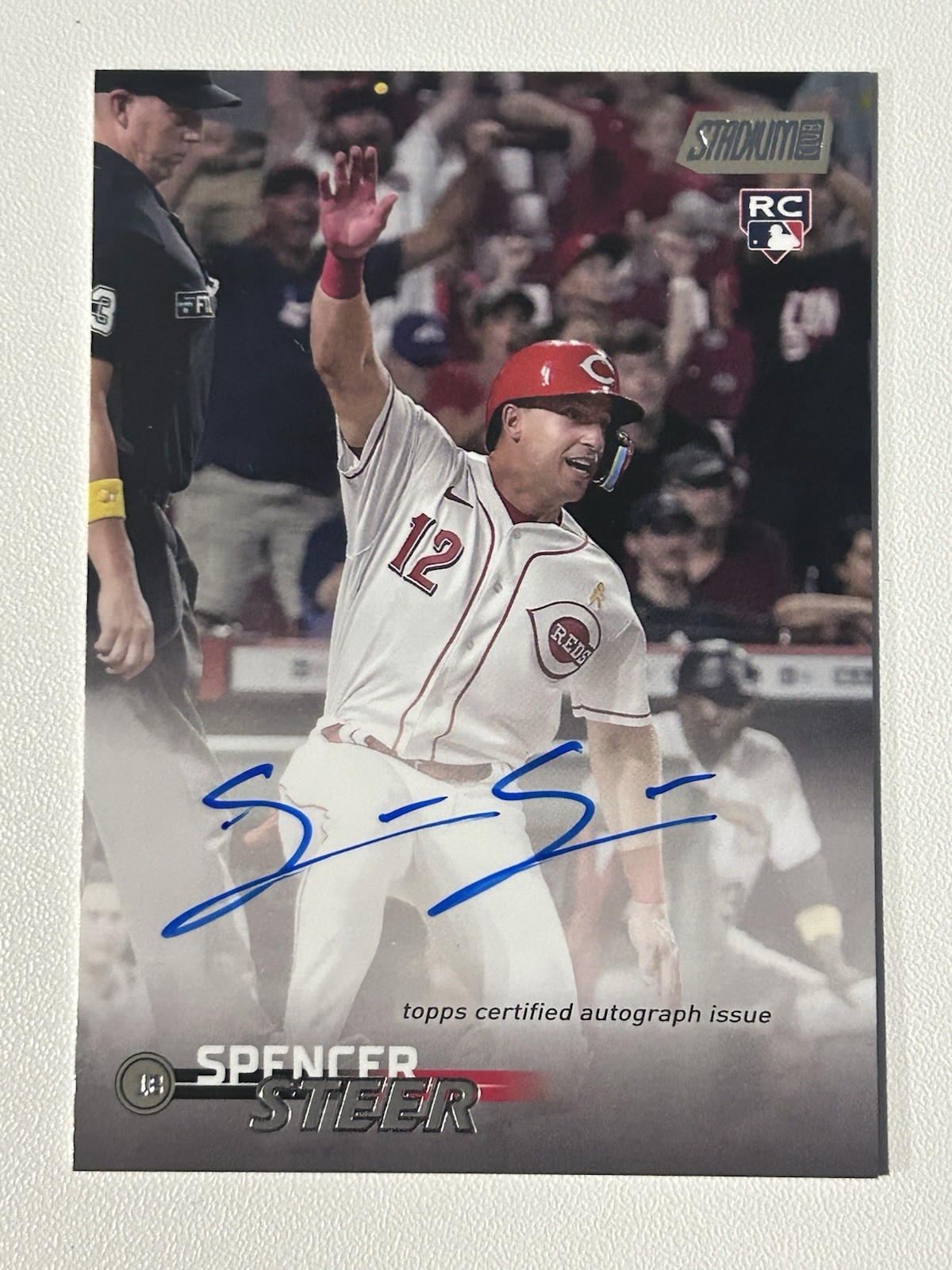 2023 Topps Stadium Club Auto Spencer Steer RC #SCBA-SS Rookie
