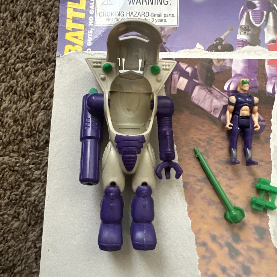 TYCO BATTLETECH TOAD with Nicolai Malthus Vintage Mech Robot 100% Complete Card - Image 3 of 4