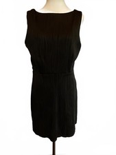 RIHOAS Little Black Dress Sleeveless Textured Knee Length Large New With Tags