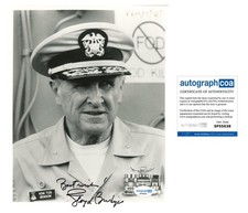 Lloyd Bridges "Hot Shots!" AUTOGRAPH Signed 'Tug Benson' 8x10 Photo ACOA
