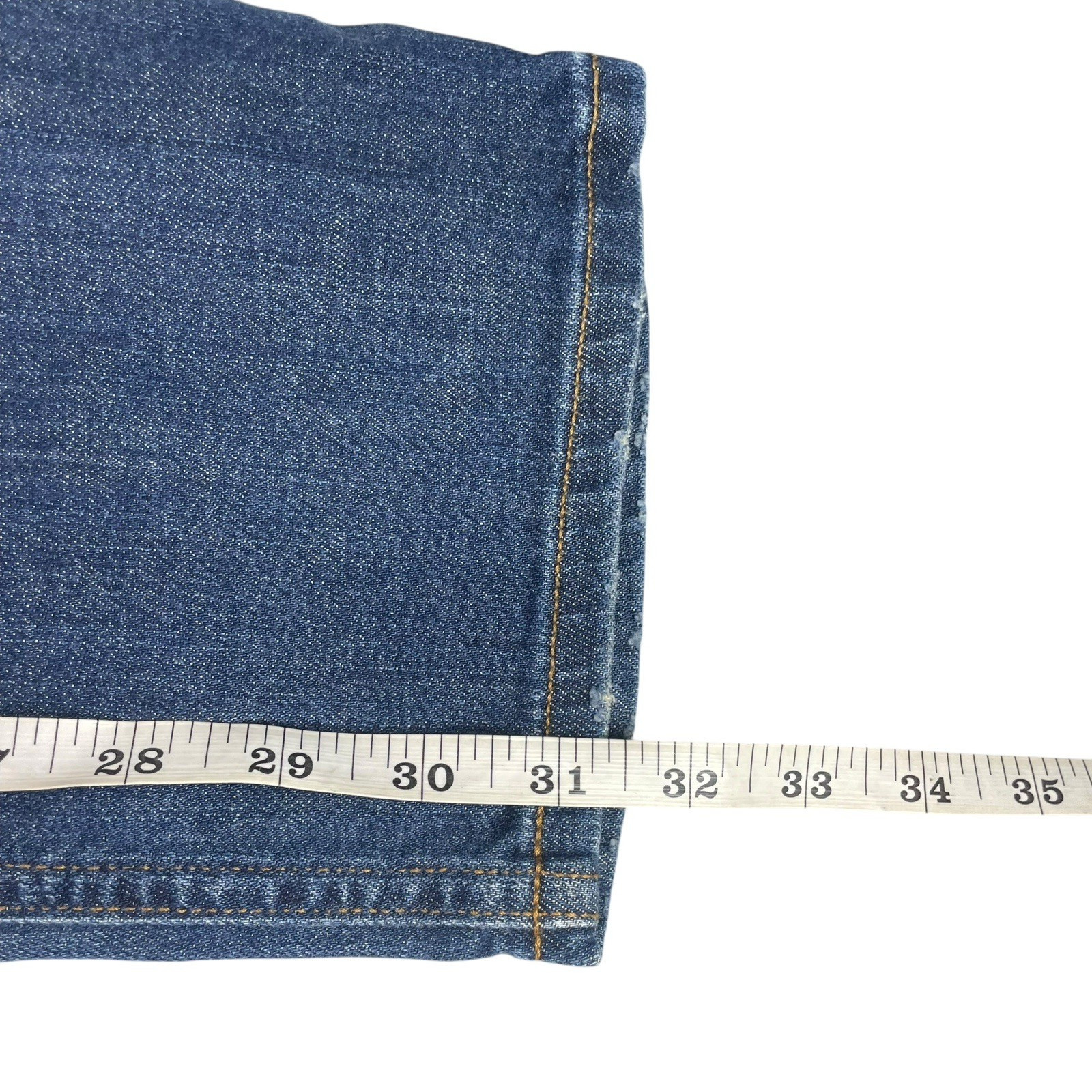 GAP 1969 Easy Straight Distressed Patchwork Blue … - image 15