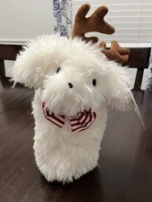 NEW My Texas House 12" x 17" Andy Dog Toy Pillow Plush Holiday Christmas Bow