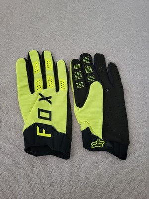 Fox Motorcross Green Gloves