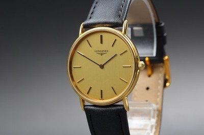 LONGINES Grand Classic L4.637.2 Gold Dial Quartz Herrenuhr [Near MINT]