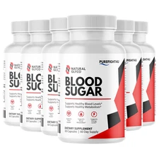 Natural Glyco Glycogen Healthy Blood Sugar Support Supplement  - 6 Bottles