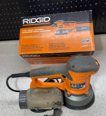 RIDGID Corded 120V Variable-speed Random Orbit Sander R26111
