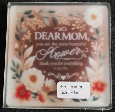 Acrylic Plaque Dear Mom... Plaque To Show Mom How Much You Care!
