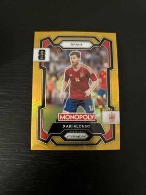 2026 Panini Prizm Monopoly FIFA World Cup Xabi Alonso Gold Prizm /49