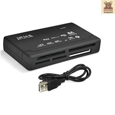 Versatile 26-in-1 Memory Card Reader with USB 2.0 Connectivity - Compact Design