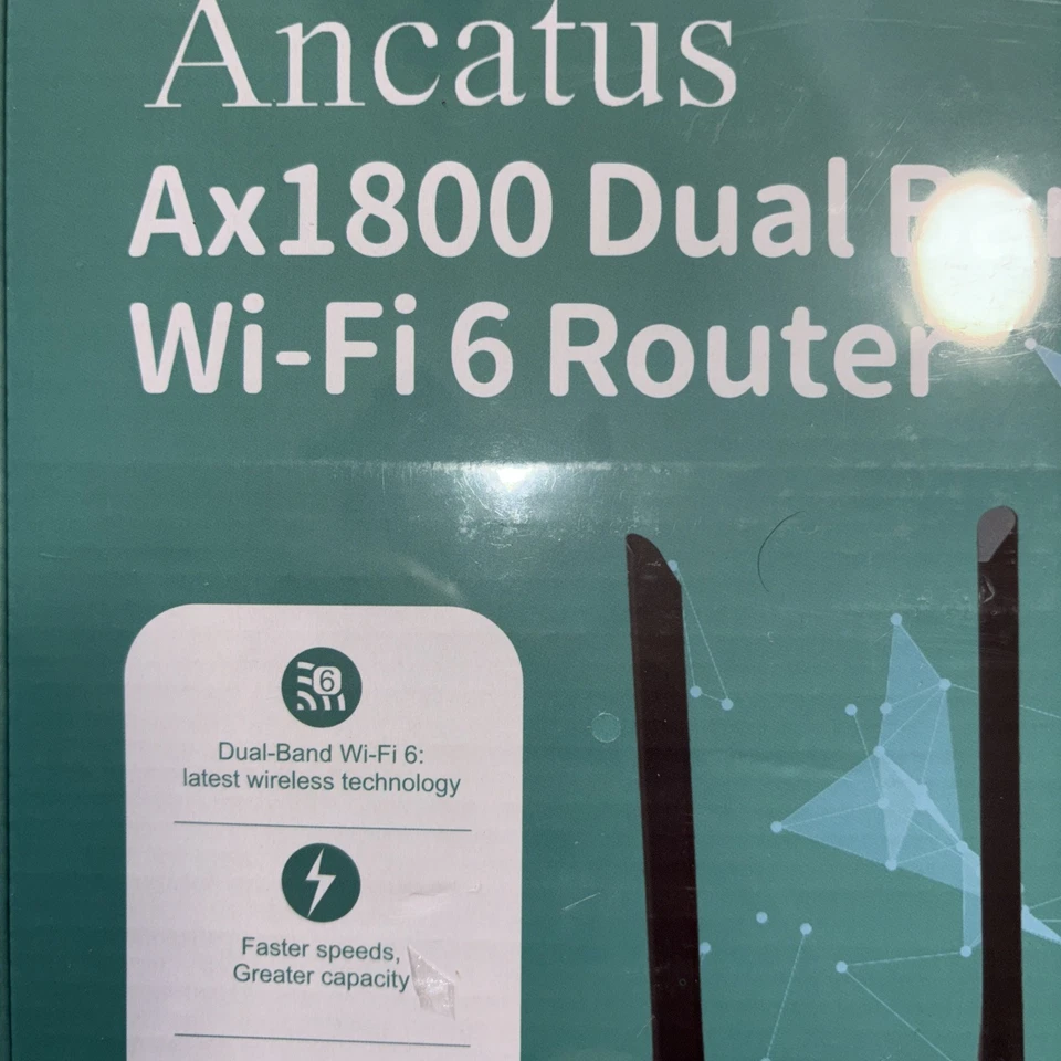 Ancatus WiFi 6 Router AX1800, Dual Band 1.8G WiFi Router Gigabit Computer Router - Image 3 of 4