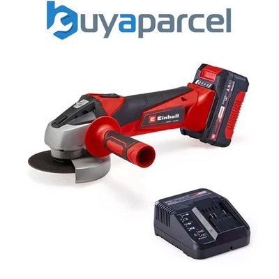 Einhell 18v Cordless Angle Grinder 115mm TC-AG 18/115 Li Power X-Change 1x4Ah