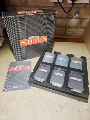 VINTAGE 1986 A QUESTION OF SCRUPLES KARTEN BRETTSPIEL RETRO MB 100% komplett