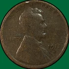 1912-D Lincoln Wheat Cent Very Good VG Coin #37484
