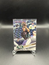 2017 Topps Chrome Matt Olson #98 RC Oakland Athletics Rookie Baseball Card. rookie card picture