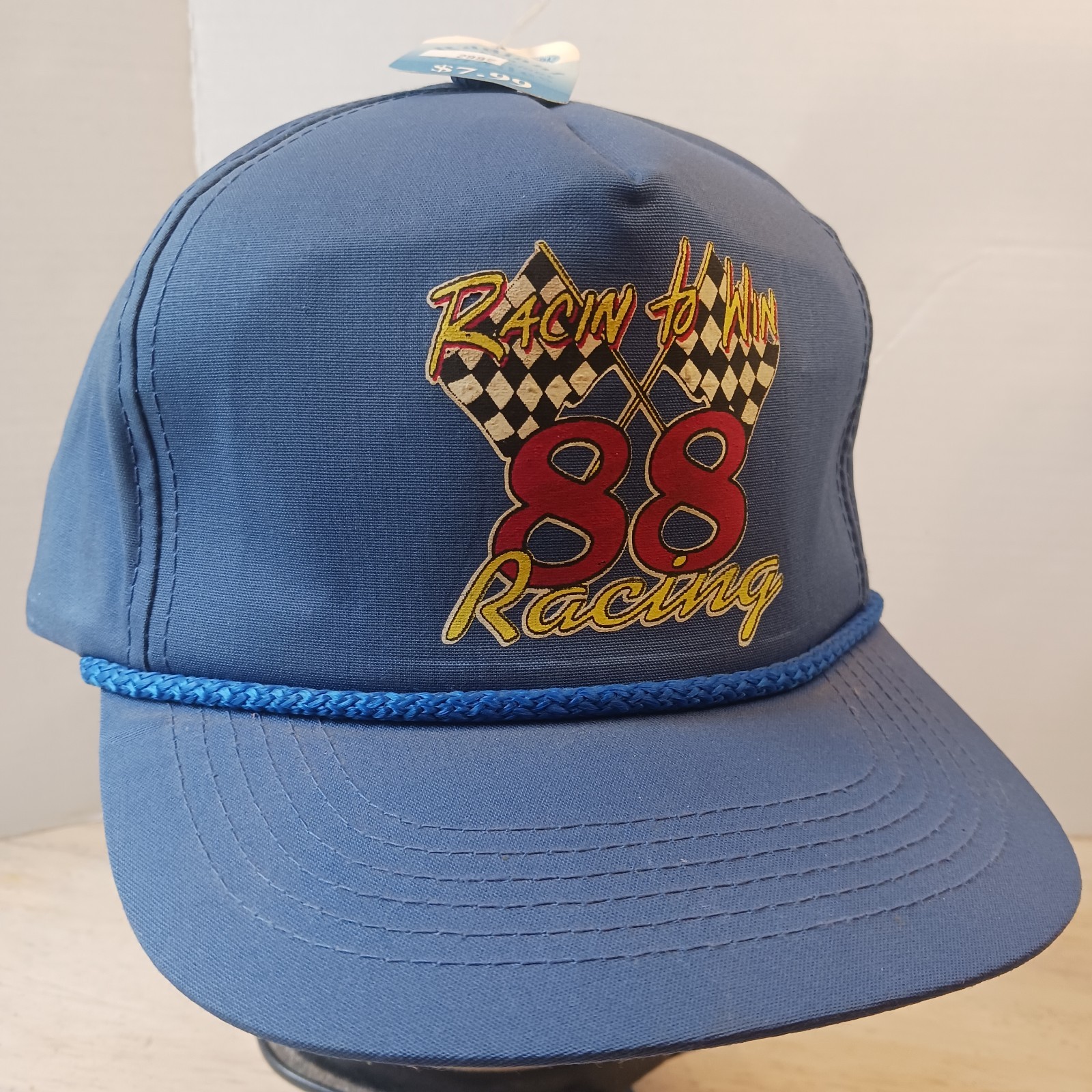 Vintage Youngan "RACIN to WIN 88 Racing" Snapback Rope Hat Cap Deadstock