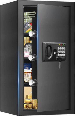 Large Fireproof Safe 6.1 Cuft with Keypad & Removable Shelf for Home Security