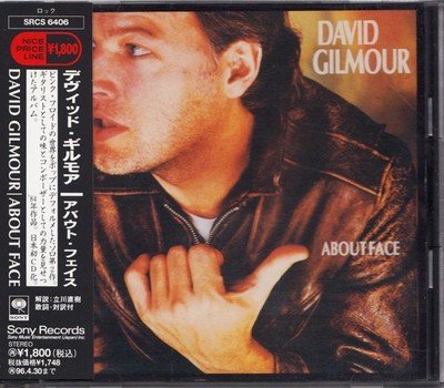 David Gilmour Voice and guitar of Pink Floyd About Face CD Sony 1994 SRCS 6406