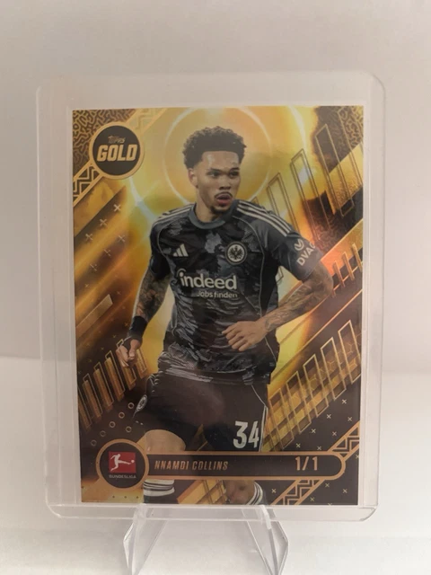 Nnamdi Collins 1/1 Topps Bundesliga Gold One of One SSP Eintracht Frankfurt