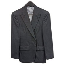 Boys Grey Christian Dior Stroller Stresemann Jacket 100 Wool Made in USA Size 6