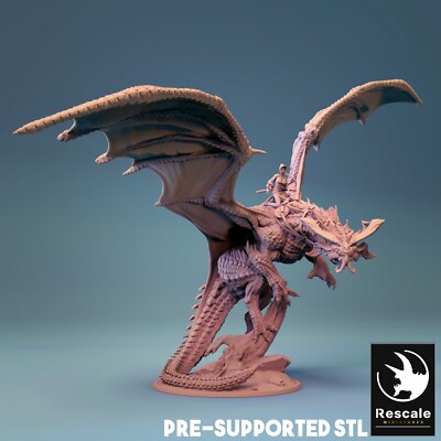 Flying Dragon by Rescale Miniatures | D&D | DnD | Print on Demand
