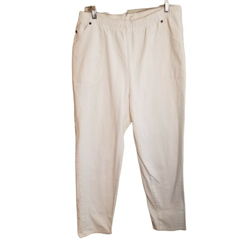 White Solid Trouser Pants | eBay