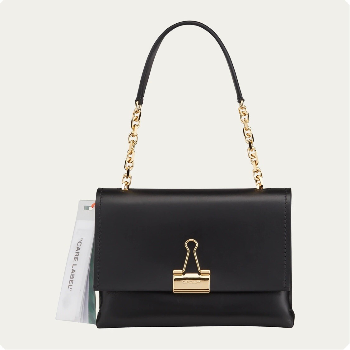 OFF-WHITE Binder Medium Soft Leather Shoulder Bag - image 1
