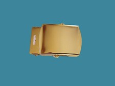 U.S MILITARY BRASS BELT BUCKLE U.S.A MADE 1.25 WIDE FOR TROUSER WEB BELT