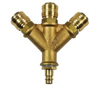 "Druckluft Verteiler 3-Fach Mit Kupplungen 1/2\" Luftweiche Druckluftverteiler"
