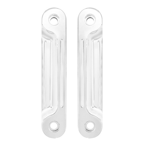 Horquilla LED frontal empotrada cromada señal de giro soporte de funcionamiento luz apta para Harley FLH - Imagen 17 de 20