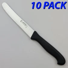 JERO Serrated Steak Knife, 10-PACK of KNIVES, German Stainless, MADE IN PORTUGAL