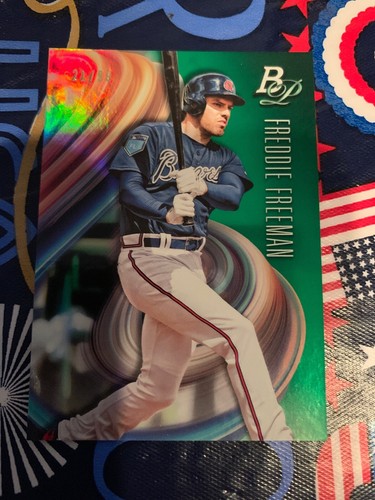 2018 Bowman Platinum #6 Freddie Freeman Green 21/99