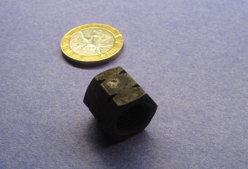 High Hex Nut, Grade 8 Steel, RH 3/8"-24 x 17/32" Height - 1 Pcs - Picture 12 of 12