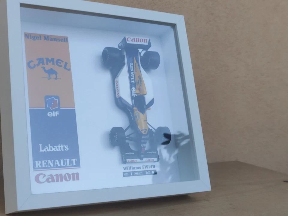 Williams FW14B 1992 Nigel Mansell Camel Formula 1 Quadro 3D Modellino 1/24 - Immagine 3 di 4