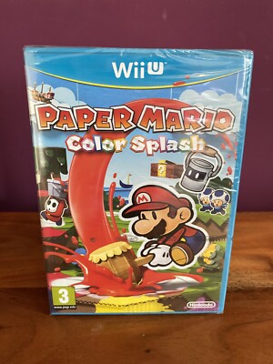 Paper Mario: Color Splash. Selten UK/PAL Brandneu/Versiegelter Zustand Nintendo Wii U