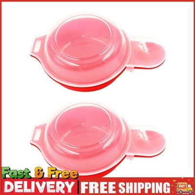 2er Pack Mikrowelle Eier Herd PP Einfache Verwendung Tragbar Haushalt Küche Gadgets